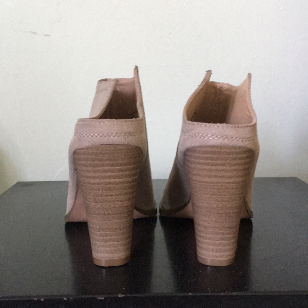 Restricted Open Toe Slip On Suede Mule - image 3